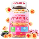 Vitamina Liposomal C 1000mg + D3 5000IU + Gummie riempite di zinco, Folate 800mcg Chewable Supplement, Elderberry for Immune, Acido ialuronico, VE, per la bellezza, Energia e salute generale, Zucchero libero, Naturale