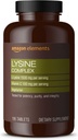 Elementi Lysine Complex con Vitamina C per il supporto sanitario Immune, Vegetariano, 65 Serve, 195 Conte (La pulizia può variare)