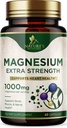 Magnesium Mineral Supplement 1000 mg - Hohe Potenz Magnesium Citrat für Knochen, Herzgesundheit, Nerves & Muskelunterstützung, Nature's Magnesium Complex for Whole Body Support, Bottled in USA - 60 Kapseln