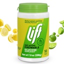 Lift Glucose | Fast-Acting Glucose Kaubare Energie Tabletten | Lemon & Lime | 50 ct Jar (Pack von 1)