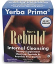 Yerba Prima Cleanse Men Rebuild Kit - 30 giorni di pulizia interna Integratori progettati per i maschi - Prostate & Colon Health - Rene & Liver - Natural Herbal Psyllium Fiber, Aloe Vera, Latte Thistle Seed
