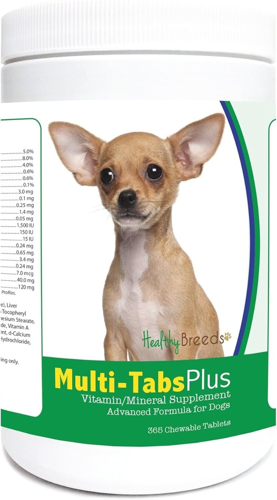 Allevamenti sani Chihuahua Multi-Tabs Plus Chewable Tablet 365 Conte