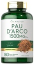 Carlyle PAU D'Arco Capsule | 1500mg | 180 Count | Non OGM, Gluten Free | Integratore di erbe