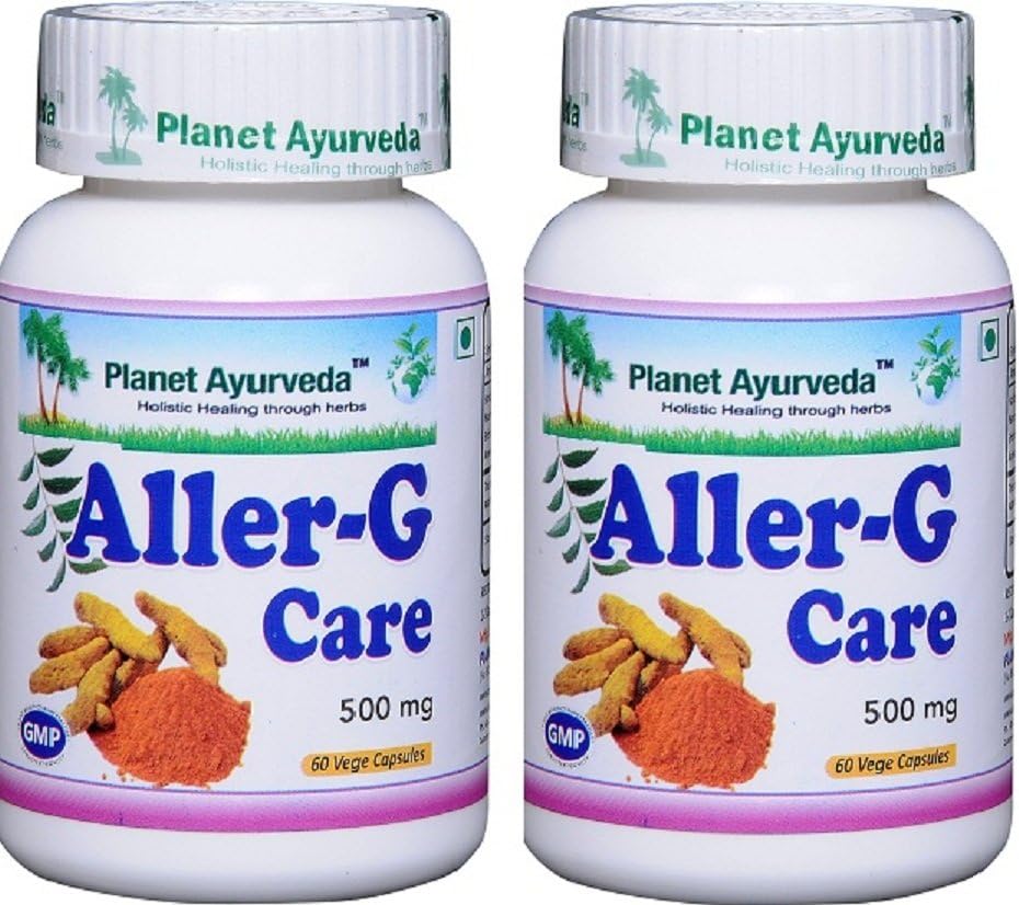 Planet Ayurveda Aller-G Care, 500mg Veg Kapseln - 2 Flaschen