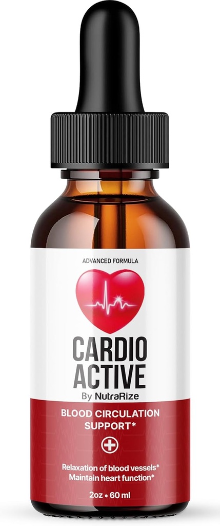 NutraRize Cardio Active Drops für Advance Formel - Offizielle Ergänzung Drops, Alle natürlichen Cardio-Aktiven Unterstützung für Blutzirkulation, Bewertungen (30 Portionen)