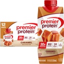 Premier Protein Shake, Caramel, 30g Protein, 11 fl oz, Confezione da 12 (Packaging May Vary)