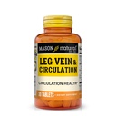 MASON NATURAL Leg Vein & Circulation, con Vitamina C, Calcium, & Tè verde per il supporto circolare giornaliero, 30 compresse