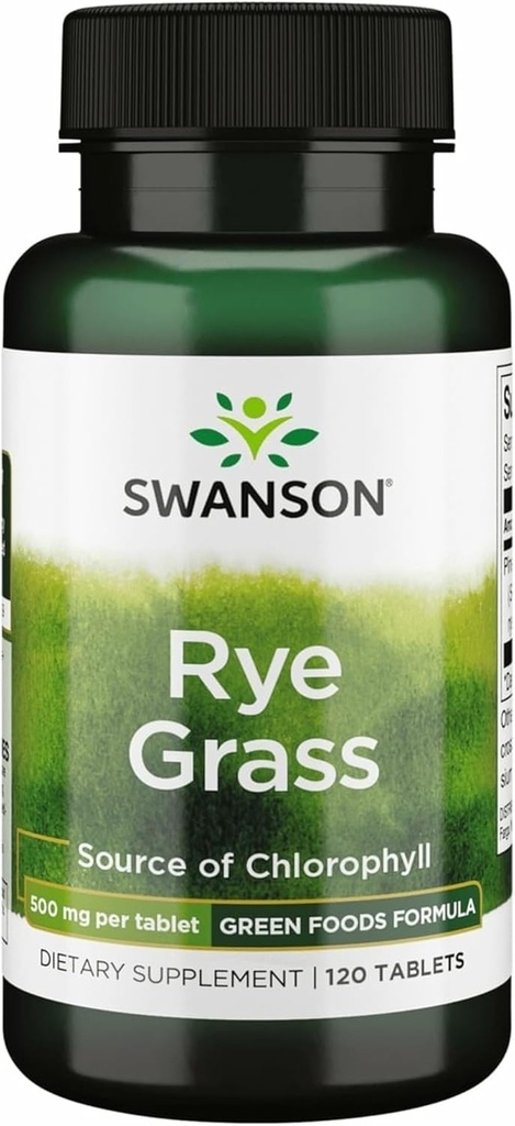 Swanson Rye Grass 500 Milligrammi 120 Tabs