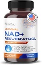 Liposomal NAD+ 600mg mit Resveratrol 200mg für Cellular Energy & Healthy Aging – 180 Kapseln – Vegan, Non-GMO, USA Made