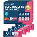 Venture Pal High Sodium Sugar Free Electrolytes Powder Packet - Hydration Packets mit Vitamin, Natrium & Kalium | Zero Calories | Vegan, Keto & Paleo Friendly Electrolyte Drink Mix - 30 Sticks