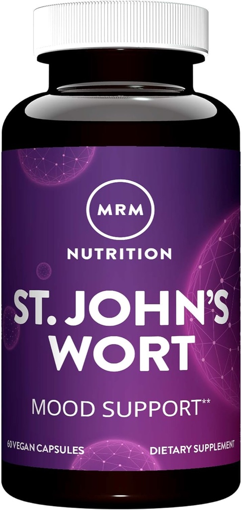 MRM Nutrition St. John’s Wort | 0.3% Hypericin 450mg | Mood + Well-Being Support | Gluten-Free + Vegan | 60 capsule