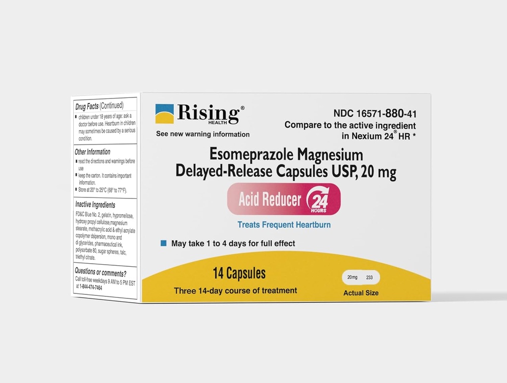 Augmentation de la santé - Esomeprazole Magnésium Release Capsules, USP - traite les brûlures d'estomac fréquentes - 20 mg - 42 Compte