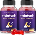 Melatonina Gummies per bambini e adulti | Dose naturale senza farmaci, Vegan Berry Flavor Kids Melatonin Gummy Supplemento | 2.5mg, 5mg o 10mg Dose | Pillole Dose Sostitutive 60 Gummies (Pack of 2)