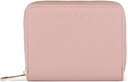 Dosey Wellness Wallet Travel Pill Organizer & Easy-Slide Pill Pouches - Smooth Vegan Leather with 4 Airtight Pill Pockets for Med Storage & Protection - Stylish Med Organizer (Rose), Upgraded Version