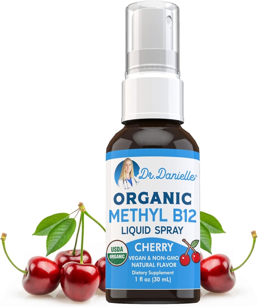 Docteur Danielle USDA Vitamine Biologique B12 Vaporisateur liquide de Vitamine liquide B12 pour le soutien énergétique