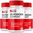 (3 Pack) Sweet Relief Glycogen Unterstützung für Gelenke Blutgefäß-Releaf, Sweetrelief Glycogen Unterstützung Ergänzung Kapseln, Glucogen O Neil Glyco Optimizer Cleanse Control Restore (180 Kapseln)