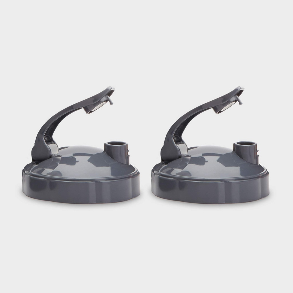 NutriBullet Flip Top To-Go Lid (ensemble de 2),Grey, .25 Lbs