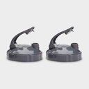 NutriBullet Flip Top To-Go Lid (set di 2),Grey, .25 Lbs