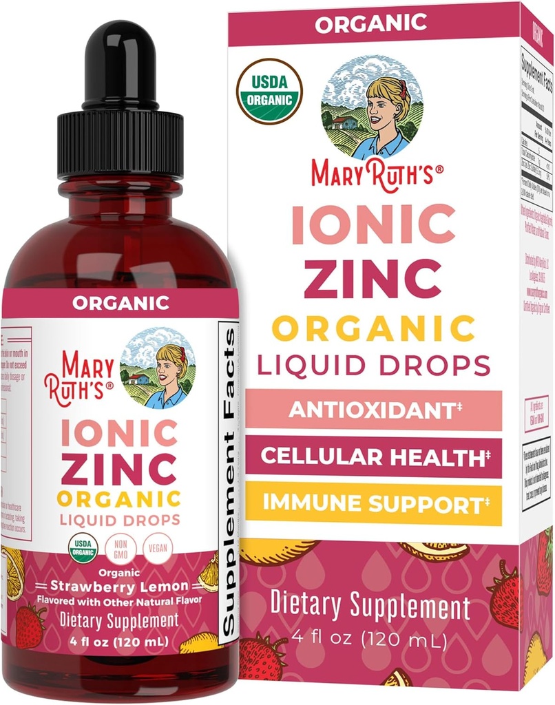 MaryRuth Organic Erdbeere Zitronen Ionic Zink, 4 FZ