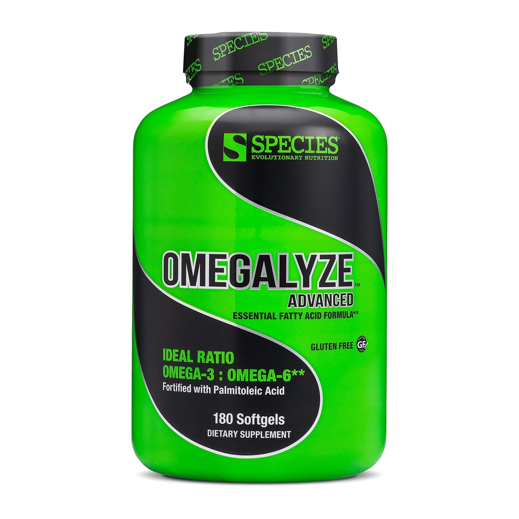 Spezies Nutrition Omegalyze Support-Ergänzungen, essentielle Fettsäure-Formel, Ergänzung zu Hilfe Maximierung Erholung, Omega 3,6 und 7 Formel,180 Kapseln