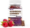 Pilz-Gummi 60pcs 10x Pilz-Ergänzung mit Ashwagandha für Immun-Gesundheit, Stimmung &amp; Stress-Unterstützung
