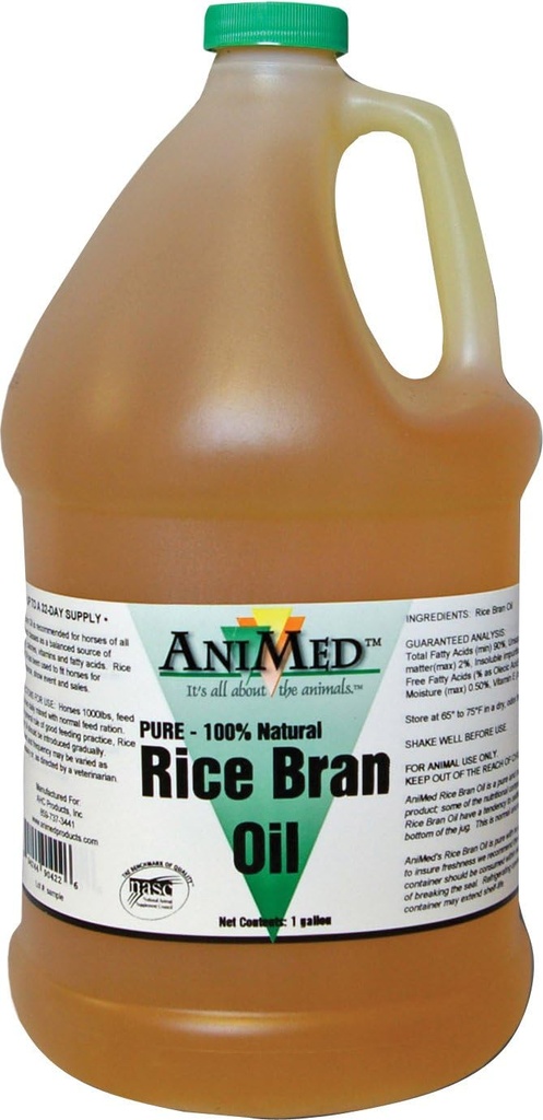 AniMed Rice Bran huile 128 oz...