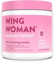 Love Sweat Fitness Immunität Boost Powder | Wing Woman Berry Pomegranate | Gesundes Immunsystem, Antioxidant Boost, Stärkung Verteidigung | Vegan, kein Zucker, Glutenfrei, Non-GMO - 28 Servierungen