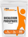 BulkSupplements.com Dicalcium Phosphat-Pulver - Calcium-Ergänzung, DCP-Ergänzung - Unflavored & Glutenfrei, 2g pro Servierung, 1kg (2.2 lbs) (Pack von 1)