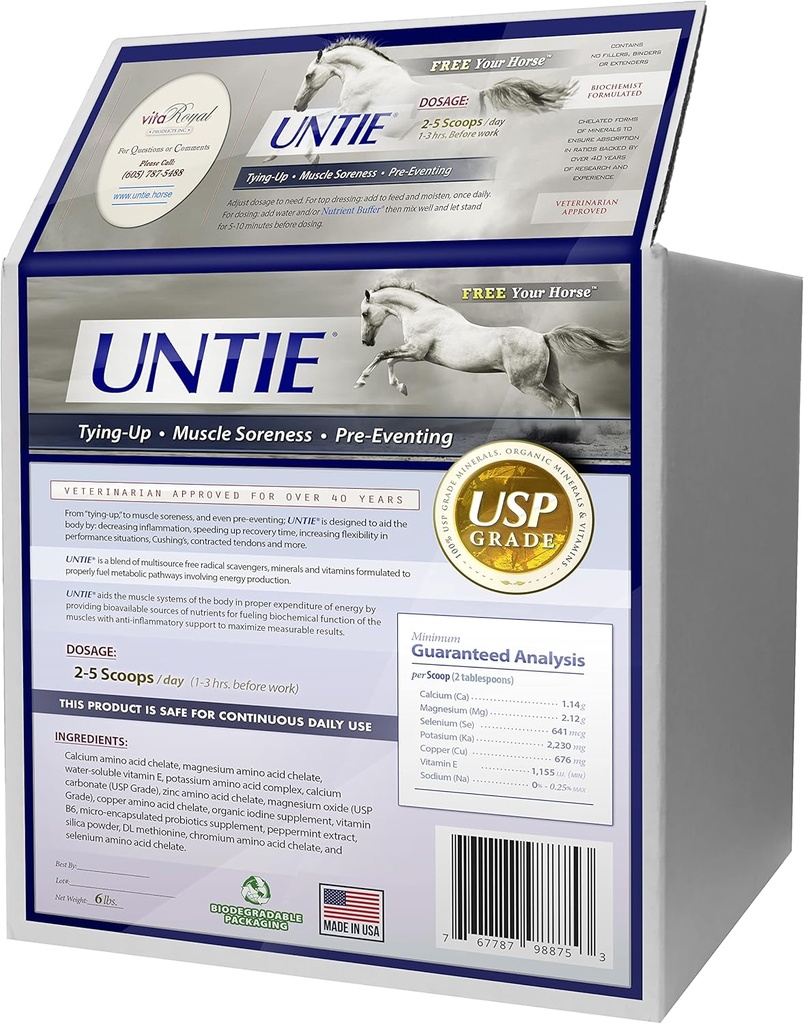 für Pferde - Entzündungs-, Muskel- und Gelenkunterstützung - 100% absorbierbar (6 lbs.)