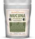 Herbsforever Mucuna Pruriens Seed Powder 2X Potency Extract (2:1) | Purple & Yellow Seeds Blend, Velvet Bean, Non-GMO, Vegan, 230g | Supporta energia, vitalità e benessere generale