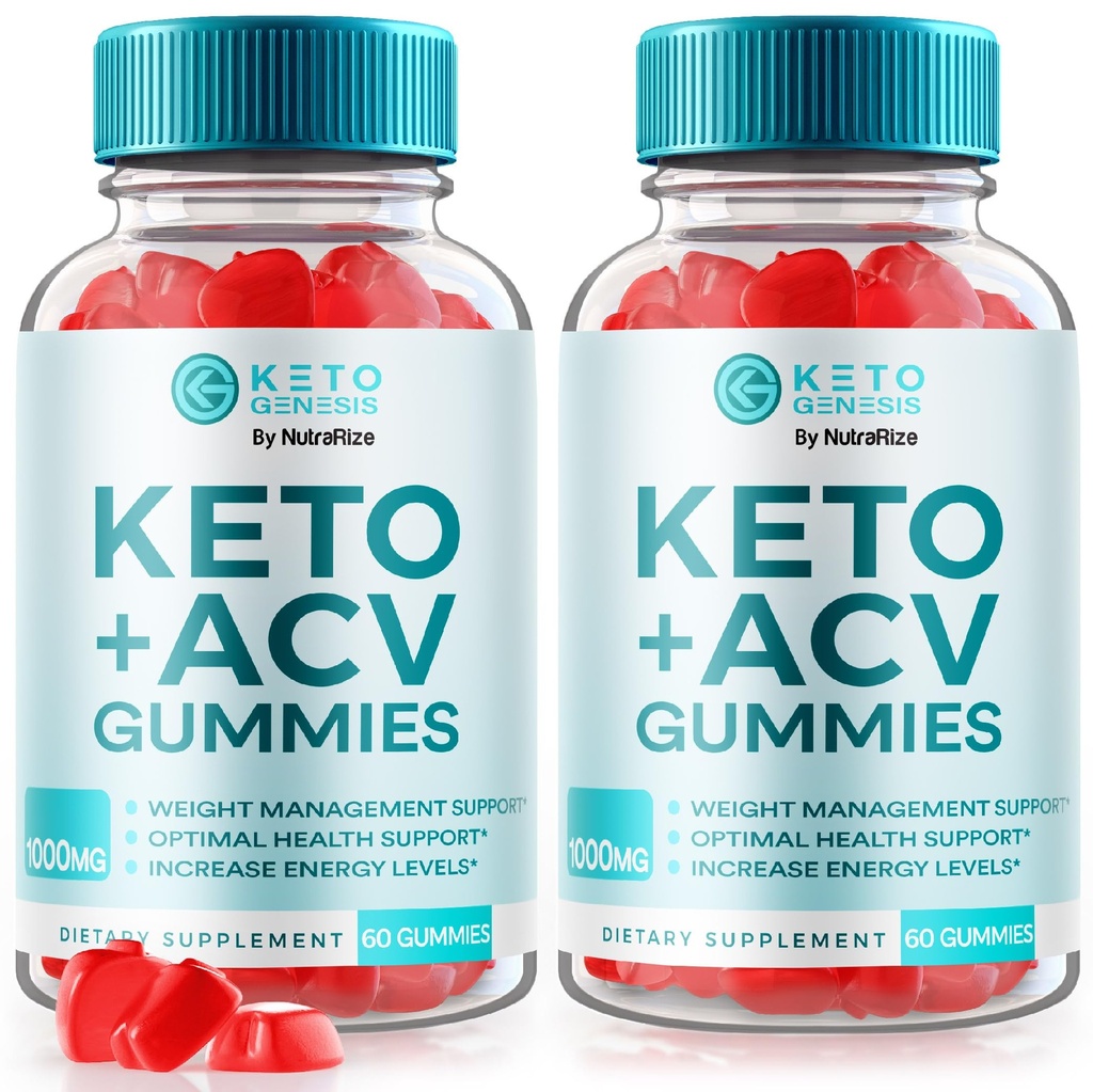 (2 Pack) Keto Genesis Keto ACV Gummies Avancé Perte de poids - Keto Genesis Gummies, Keto Genesis Keto ACV Gummies, Keto + ACV Gummy, Supplément de force maximale, KetoGenesis Commentaires (120 Gummies)