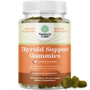 Gommie di tiroide vegane con Moss di mare - Gommie di sostegno tiroide per il supporto completo per uomini e donne con selenio di iodio e altre vitamine potenti - Gelatin-Free Non-OGM 120