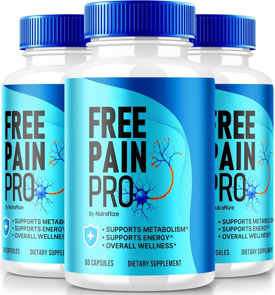 NutraRize (3 Pack) Free Pain Pro Capsules, Offizielle Keto Formel für Fit und gesunden Körper, Alle natürlichen Ergänzungen zu unterstützen Gesamt Wellness, Premium FreePainPro Pillen Review (180 Kapseln)