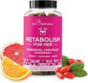 Métabolisme pour elle - Appétit & Métabolisme Soutien pour les femmes - Curb Cravings, Réduire l'apport calorique et promouvoir les sentiments de plénitude - Berberine, Picolinate de chrome et Guarana - 60 Capsules de Veg