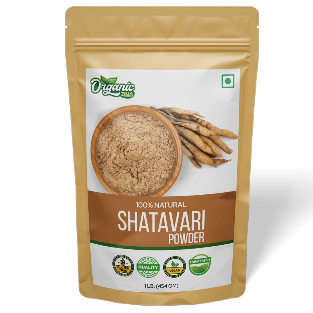 Bio Shatavari Pulver für Gesundheit 16 Unze (454 Gramm) Packung von 1