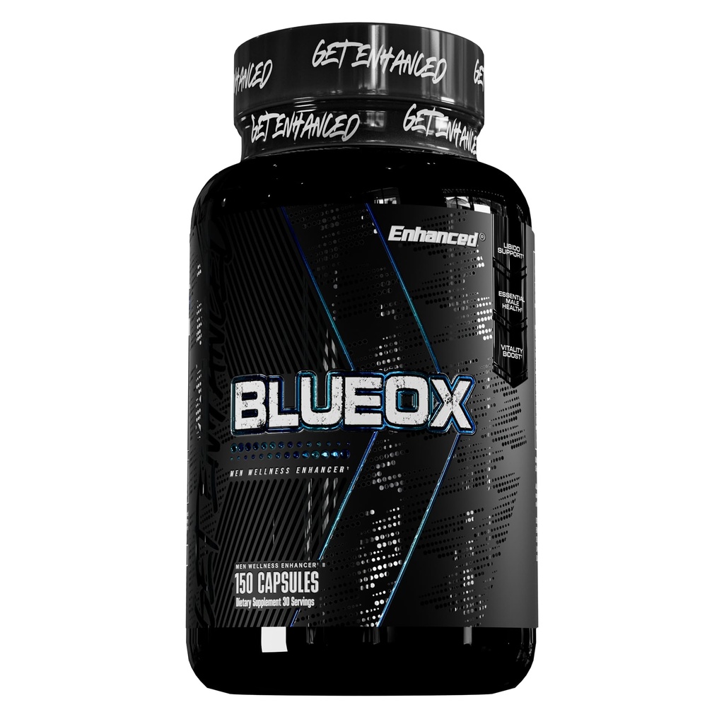 Labs potenziati - Blue Ox Testosterone Booster- Integratore di testosterone naturale per aumentare la resistenza & testosterone per gli uomini (150 capsule)
