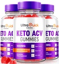 (3 Pack) Ultra Quick Keto ACV Gummies, Ultra Quick Keto ACV Gummies Supporto per la perdita di peso, Keto+ACV naturale, Premium Keto Plus ACV Formula, Aceto di sidro di mele Gummy, UltraQuick Ufficiale (180 Gummies)