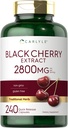 Carlyle Black Cherry Extract Concentrate | 240 Capsules | Non-GMO and Gluten Free Formula | Prunus Serotina Supplement