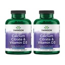 Citrato di calcio di Swanson & vitamina D3 250 Tabs (2 Confezione)