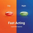 AXIV Day & Night Cold & Flu Medicine Combo Pack Softgels, Daytime & Nighttime Relief für Kopfschmerzen, Fever, Sore Throat, Minor Aches & Pains, & Cough, 72 Softgels