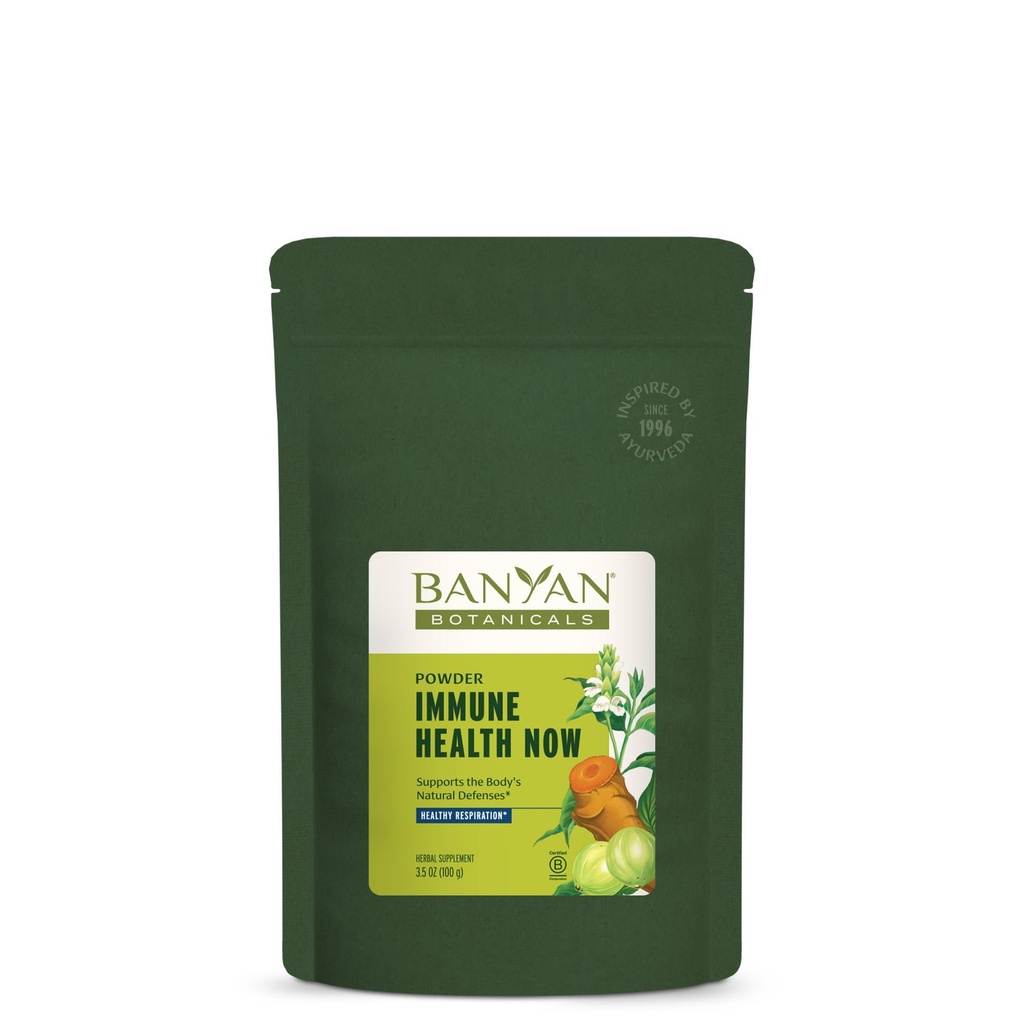 Banyan Botanicals Immune Health Now – Organic Immune Supplement - Pulverisierte Kräuter für Lungen, Atem- und Immunsystem-Unterstützung* – 3.5oz – Non GMO Sustainable Sourced Vegan