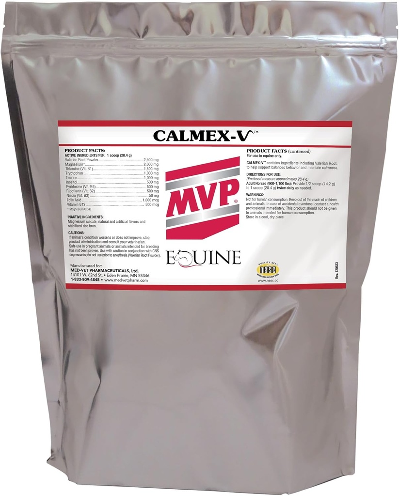 Calmex-V (5 lb) Beruhigende Unterstützung für Pferde.