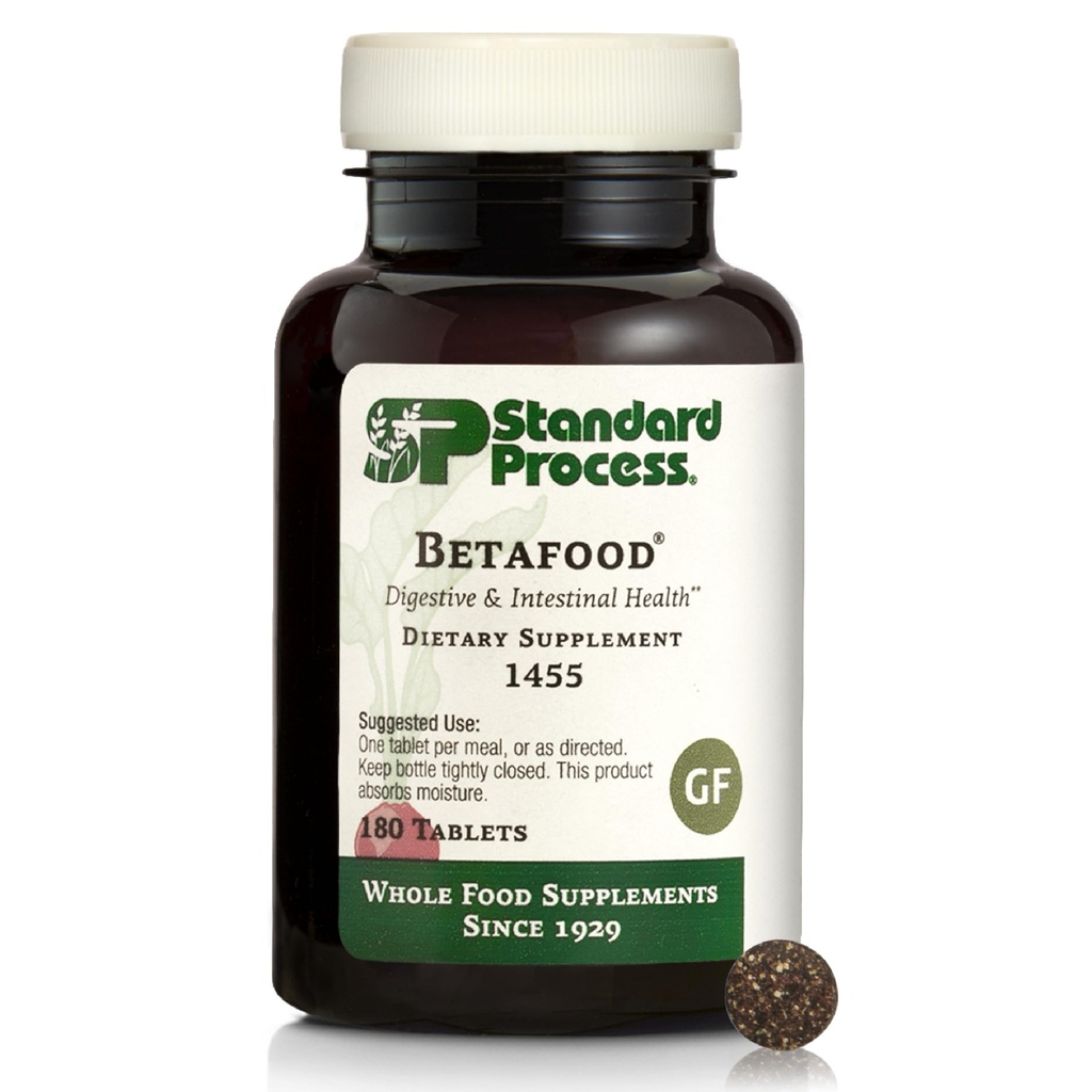 Betafood de procédé standard - supplément de soutien digestif et de soutien du foie avec mélange entier de farine d'avoine, de racine de betterave biologique et de jus de betterave biologique - 180 comprimés