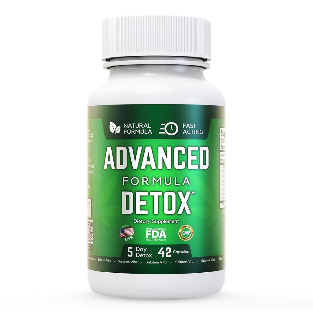 Nettoyer le détox, le détox naturel et nettoyer avec le chardon de lait, la poudre de réglisse et plus encore, nettoyer le corps de la détox pour les femmes et les hommes, 42 capsules