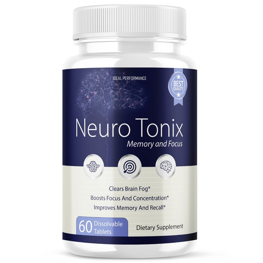 Neurotonix Memory Supplement - Offizielle Formel - Neurotonix Memory Tabletten für Fokus und Gedächtnis, Neruotonix Gehirn Ergänzung Pillen, Neuro Tonix Advanced Formula for Maximum Strength (60 Kapseln)