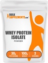 BulkSupplements.com Whey Protein Isolate Powder - Unflavored Whey Protein Powder, Nutritional Supplement - Glutenfrei, 30g pro Servierung, 100g (3,5 oz) (Pack von 1)
