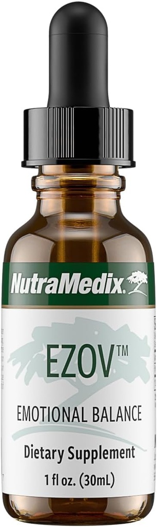 NutraMedix Ezov Hysop Pflanzentropfen - Flüssige Ergänzung für Stressmanagement, Relaxation, Antioxidans Support & Gut Health - Flüssiger Kräuterextrakt für Mood & Emotional Support (1oz / 30ml)