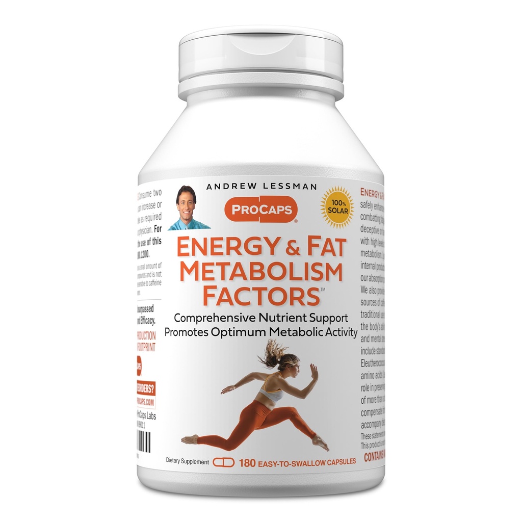 ANDREW MOINSMAN Énergie et facteurs de métabolisme des graisses 180 Capsules - favorise la combustion optimale des graisses et le métabolisme de l'énergie, avec la carnitine, le thé vert, Guarana, Ginseng, B-Complex. Capsules faciles à avaler