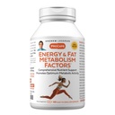 ANDREW LESSMAN Energy and Fat Metabolism Factors 180 Capsules - Promuove l'ottimum Fat Burning and Energy Metabolism, con Carnitina, Green Tea, Guarana, Ginseng, B-Complex. Capsule facili da ingoiare