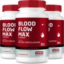 NutraRize (Pack mit 3 Blutfluss Max Kapseln, Advanced Blood Support Formel, maximale Stärke Ergänzung für gesunde Blutzirkulation, Alle natürlichen Pillen für allgemeine Gesundheit, Bewertungen (180 Kapseln)